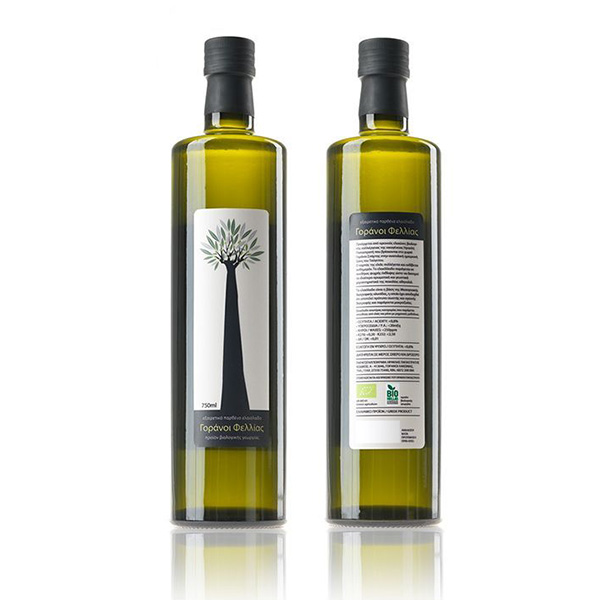 Round Glass Olive Oil Bottles
